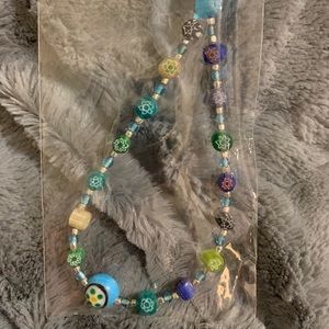 NWT Ten Thousand Village Glass Necklace